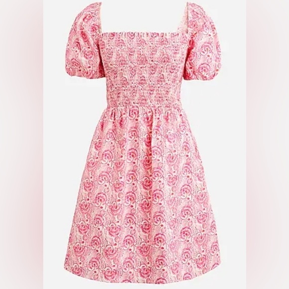 J. Crew Pink Floral Mini Dress - Picture 4 of 8